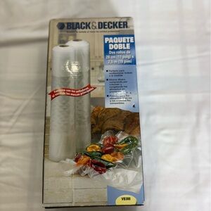 Black & Decker VB300 Vacuum Sealer Bags Twin Pack 11” x 18ft Rolls